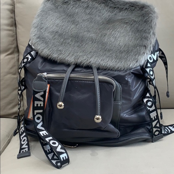 alex max Handbags - Alex Max gray backpack